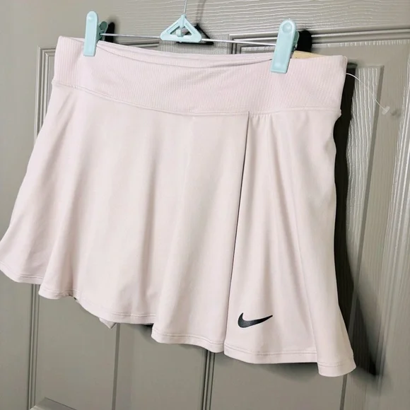 Nike Court New Victory Flouncy Tennis Skirt / Skort L Platinum Violet Dri-Fit - Picture 3 of 11